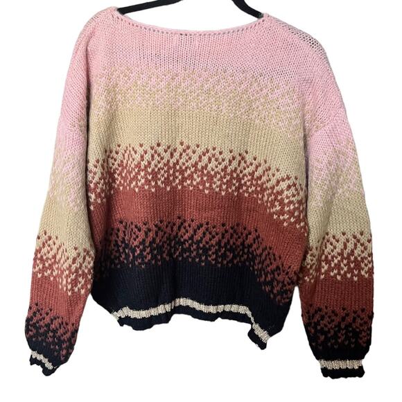 Anna Kay Multi Colored Ombre Wool Blend Knit Sweater Size 1(small) - Picture 2 of 15